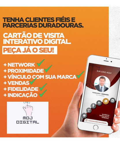 Imagem 1 de 10 de Cartão De Visita Interativo Digital