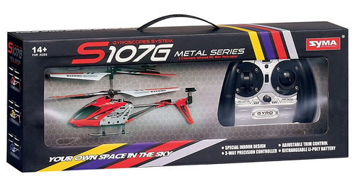 Syma S107 / S107g R / C Helicóptero Con Gyro- Red
