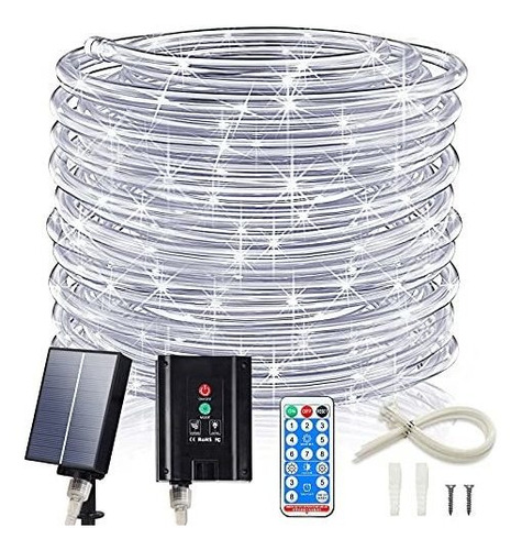 Icrgb Solar Rope Lights Outdoor, 72ft 200 Led Solar 1dlwz