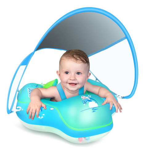 Flotador Inflable Con Toldo Solar Para Bebé De 3-36 Meses