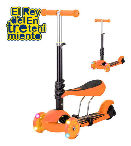 Monopatin Tripatín Buggy Infantil C/ Asiento Y Guía - El Rey