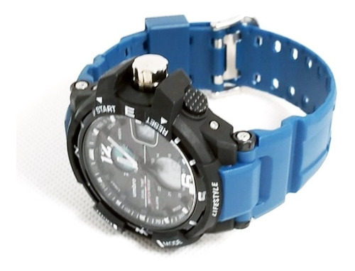 Relógio Masculino Umbro Umb-012-5 Azul Borracha