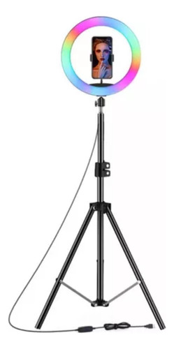 Aro Anillo Selfie Luz Led Rgb Ring Light Usb + Tripode