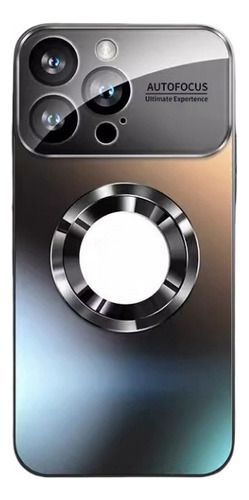 A Capa Magnética Nano Prateada Janela Grande Para iPhone 16