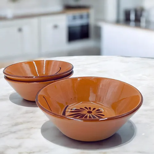 Platos de barro economicos sale