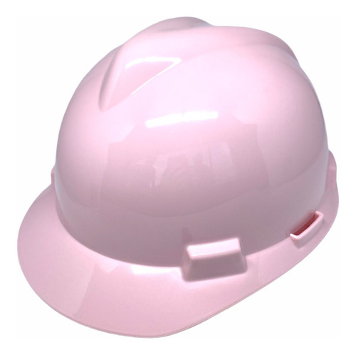 Capacete De Proteção Msa Rosa + Supenção Catraca C.a 498