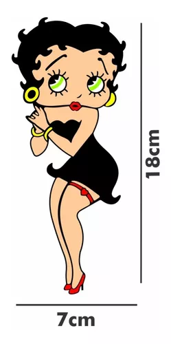 Adesivo Betty Boop para carro ou moto