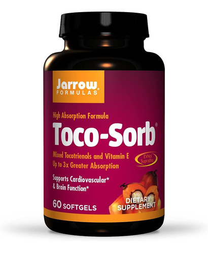 Tocotrienoles + Vitamina E 60 Capsulas Antioxidante 60 Caps