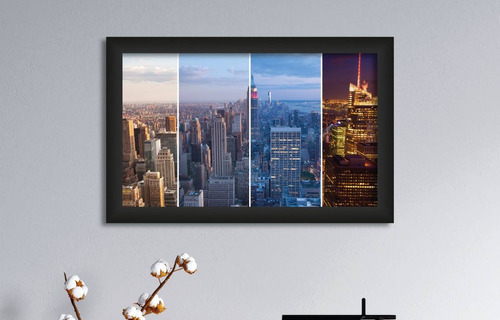 Cuadro Decorativo Manhattan Montage 62.3 X 40cm 