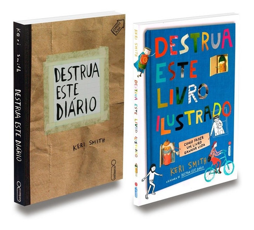 Kit Destrua Este Diário + Destrua Este Livro Ilustrado: Não Aplica, de : Keri Smith. Não aplica, vol. Não Aplica. Editorial Intrínseca, tapa mole, edición não aplica en português, 2022