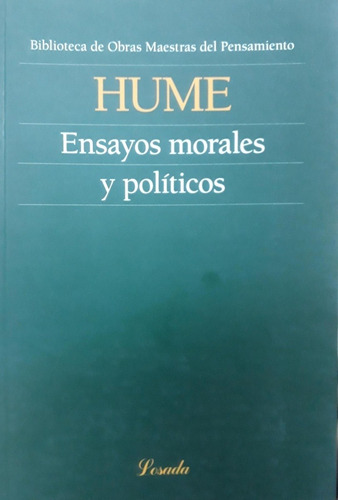 Ensayos Morales Y Politicos - David Hume