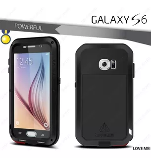 Love Mei Galaxy S6 - Protector Extremo Aluminio Powerful Mic