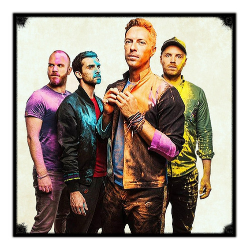 #365 - Cuadro Vintage 30 X 30 - Coldplay Rock Musica Poster