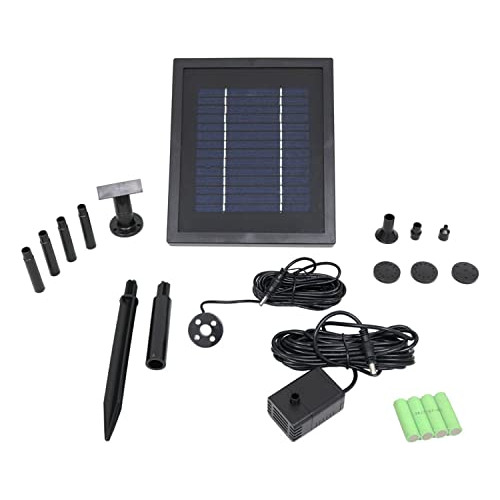 Kit De Bomba Solar De 65 Gph Y Panel Batería Y Luz Led...