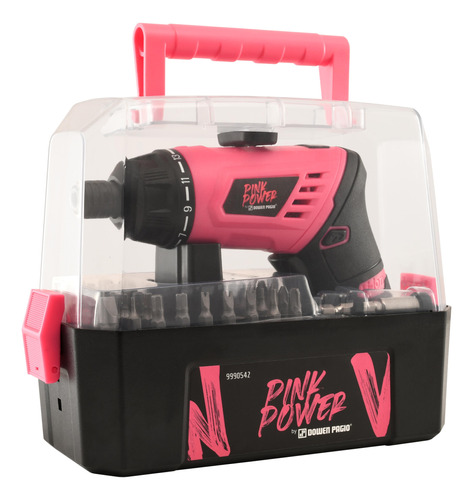 Atornillador Batería 50 Accesorios Pink Power By Dowen Pagio