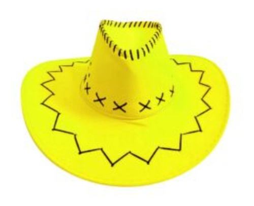 Sombrero Gorro Vaquero Neón Fluor Cotillón Fiestas Fluor