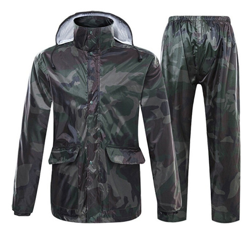 Chubasquero De Camuflaje Para Motocicleta, Poncho, Traje De