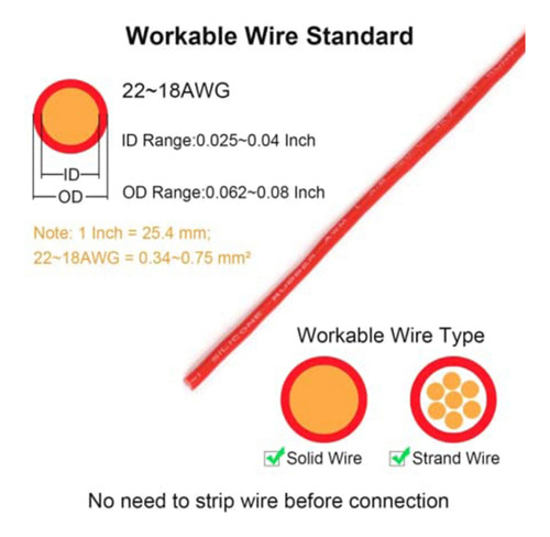 Conector Enchufable De Doble Cable H120 Piezas Con Hebilla D