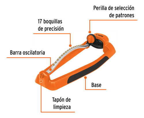 Aspersor Oscilatorio Regar Jardin Domestico 4 Modos 10363