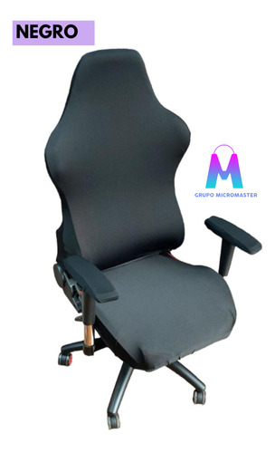 Forro De Silla Gamer En Color Azul Y Negro