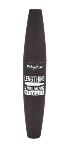 Imagem 2 de 2 de Máscara para cílios Ruby Rose Lengthing & Volumizing 9ml cor preto 24 unidades