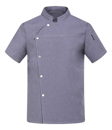 Chef Coat Jacket Manga Corta Top Cooker Ropa Ropa De Trabajo