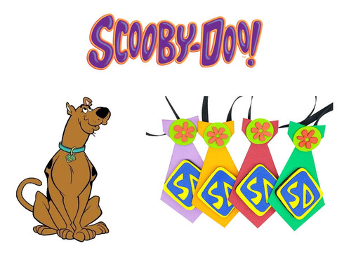 Kit 30 Gravatas Scooby Doo Macho Lacinho Pet Cães Gatos
