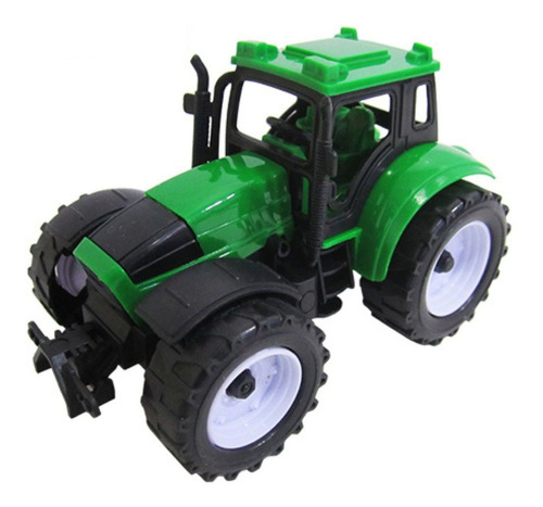 Brinquedo Miniatura Trator Fazendeiro Fricção Roda Livre Cor Verde Personagem TRATOR FARMER TRUCK