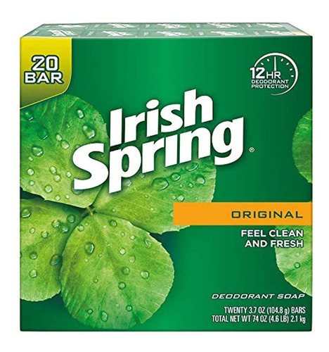 Irlandés Primavera Original Desodorante Jabón 20 X 3,75 Oz.