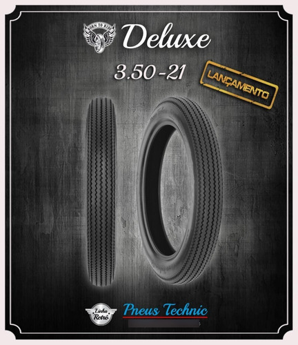 Pneu 3.50-21 Technic Deluxe Moto Bobber Cafe Racer Custom