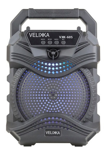 Bocina Amplificada 6 Pulgadas Bluetooth Usb Led Recargable