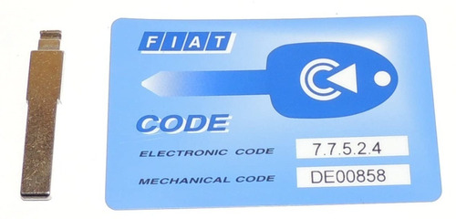 Senha Immo E Corte Mecânico Chave Fiat