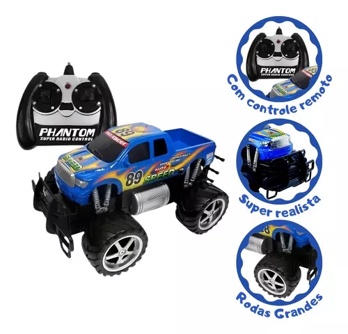 Carro Controle Remoto Cks Giant Four-Wheeler 13830A-C Azul - Luxgolden