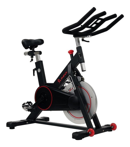 Bicicleta estática Sunny Health & Fitness SF-B1805 tradicional color negro