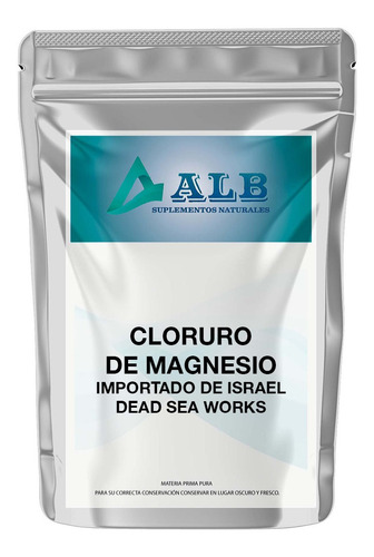 Cloruro De Magnesio Puro De Israel Dead Sea Works 250 Gr Alb
