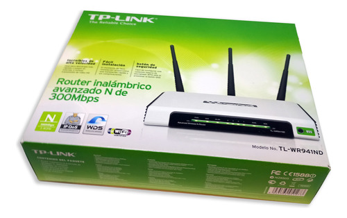 Router Tp-link Inalámbrico N De 300 Mbps Tl-wr941nd Con Caja