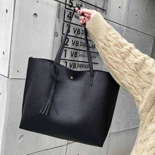 Bolso De Mano 041 Para Mujer Con Borlas Y Estampado De Lichi