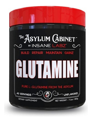 Glutamina Insane Labz Glutamina Monohidratada 40 Porciones Sabor Sin sabor
