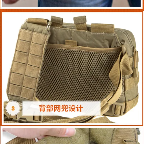 Mochila Militar Pechera Mariconera Cruzada 1 Tirante Bolso.