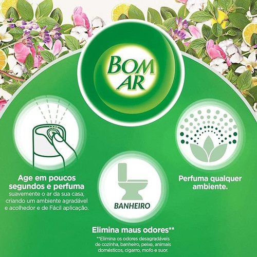 3 Air Wick Bom Ar Adorizador Aroma Cheirinho De Talco 360ml