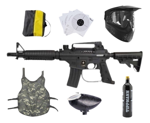 Paquete Gotcha Tippmann Alpha Black Bravo One Co2 12oz Xtm C