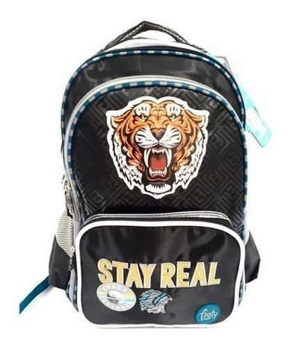 Mochila Footy Grande Stay Real Con Luz Led Recargable