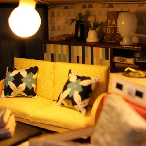 Para Diy Casa De Muñecas Juguete Miniatura De Kitloft /