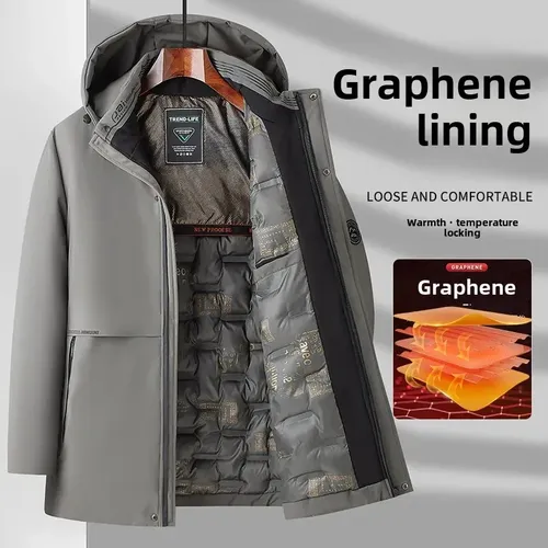 Abrigo Cálido De Algodón De Invierno Graphene Thermal Lock Para Hombre