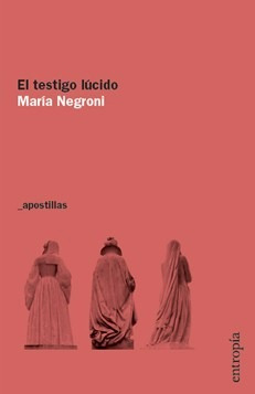 El Testigo Lúcido - María Negroni - Entropía - Lu Reads