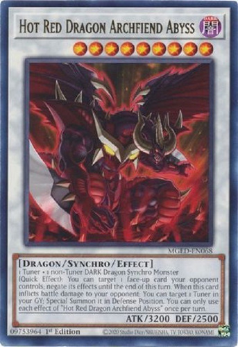 Ardiente Dragón Rojo Archidemonio Del Abismo Raro Yugioh