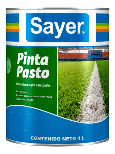 Pintura Para Pasto Césped Base Agua No Daña Pasto Colores 4l