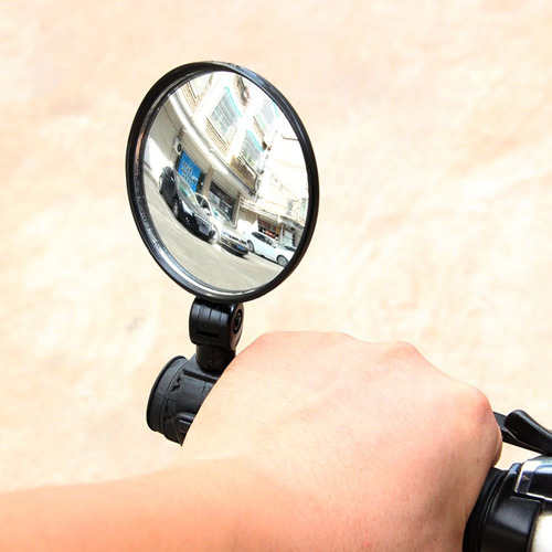 Espejo Retrovisor De 360° Con Forma De Cristal Para Motocicl