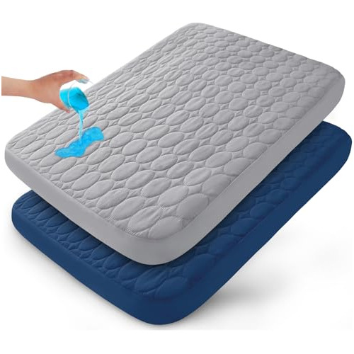 Pack And Play Sheets Protector Impermeable Acolchado Ajustab