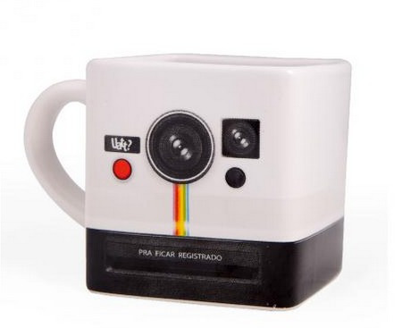Caneca Quadrada Personalizada Polaroid, Polaroide